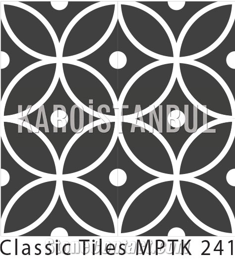 Encaustic Cement Tile, Multicolor Terrazzo and Quartz Stone Tiles