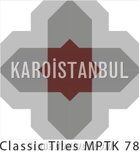 Encaustic Cement Tile, Pink and Blue Terrazzo and Quartz Stone Tiles Turkey