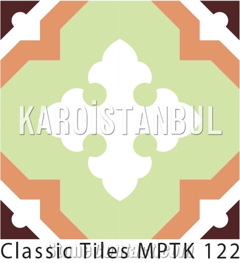 Encaustic Cement Tile, Terrazzo and Quartz Stone Multicolor Turkey Tiles