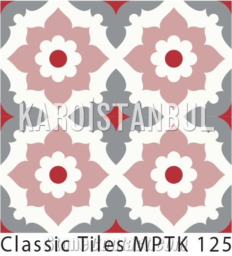 Encaustic Cement Tile, Terrazzo and Quartz Stone Multicolor Turkey Tiles