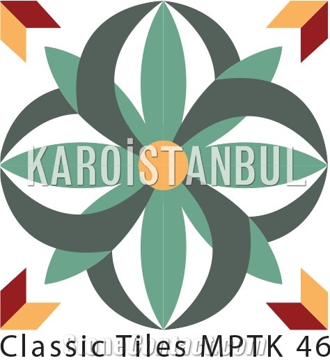 Encaustic Cement Tiles, Terrazzo Tiles, Grey and Yellow Quartz Stone Tiles