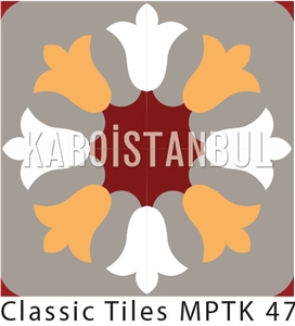 Encaustic Cement Tiles, Terrazzo Tiles, Grey and Yellow Quartz Stone Tiles