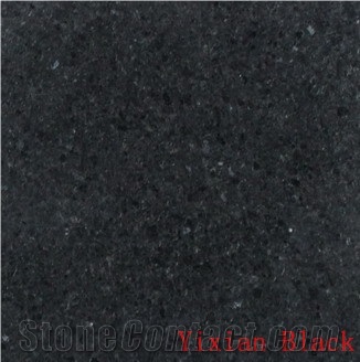 Yixian Black Slabs & Tiles, China Black Granite