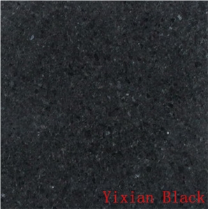 Yixian Black Slabs & Tiles, China Black Granite