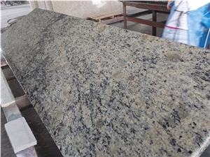 Brazil Granite Topazic Imperial Kichen Counter-Tops,Brazil Granite Oriental Yellow,Santa Cecilia,Public Vanity Top,Giallo Sfreal,Giallo Cecilia Kitchen Desk Tops