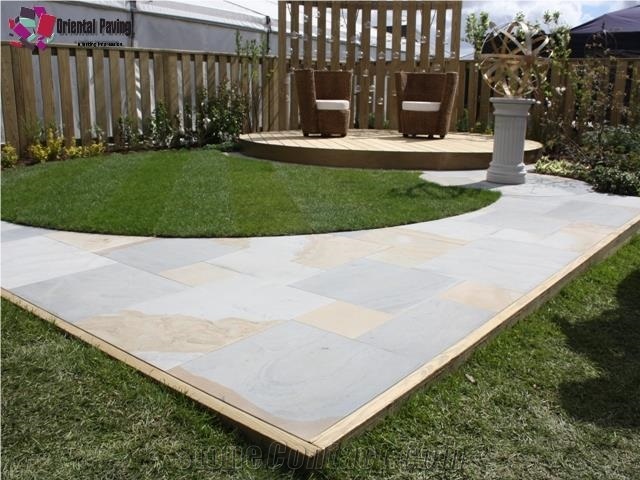 Double Color Sandstone Tiles,Double Color Sandstone Pavers,Sandstone Floor Covering