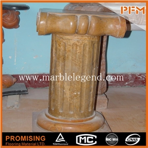 Beige Marble Columns for Sale from Natural Stone Factory