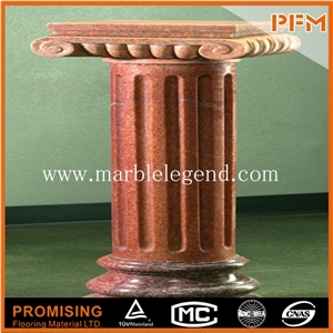 Brown Marble Garden Roman Column & Pillar Roman Column for Sale, Brown Marble Roman Columns