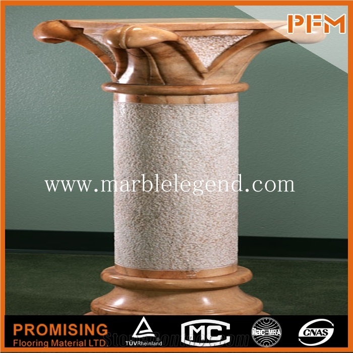 Brown Marble Garden Roman Column & Pillar Roman Column for Sale, Brown Marble Roman Columns