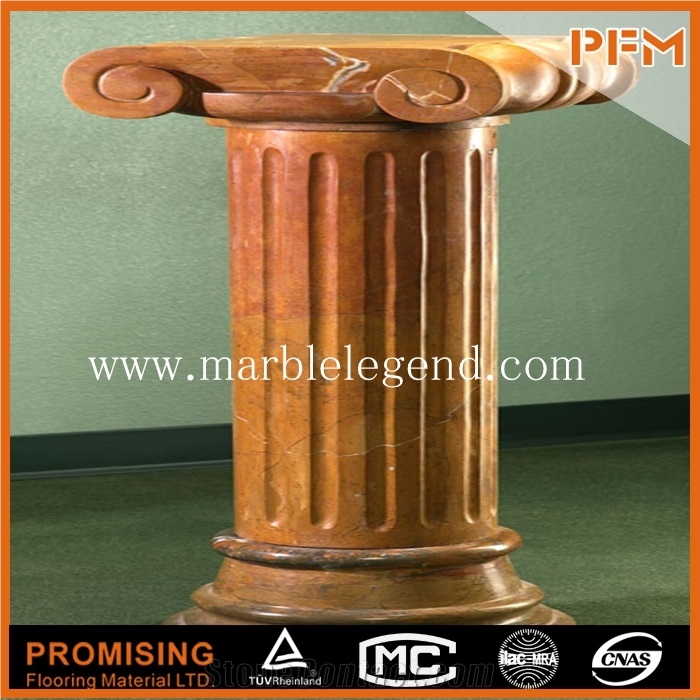Brown Marble Garden Roman Column & Pillar Roman Column for Sale, Brown Marble Roman Columns