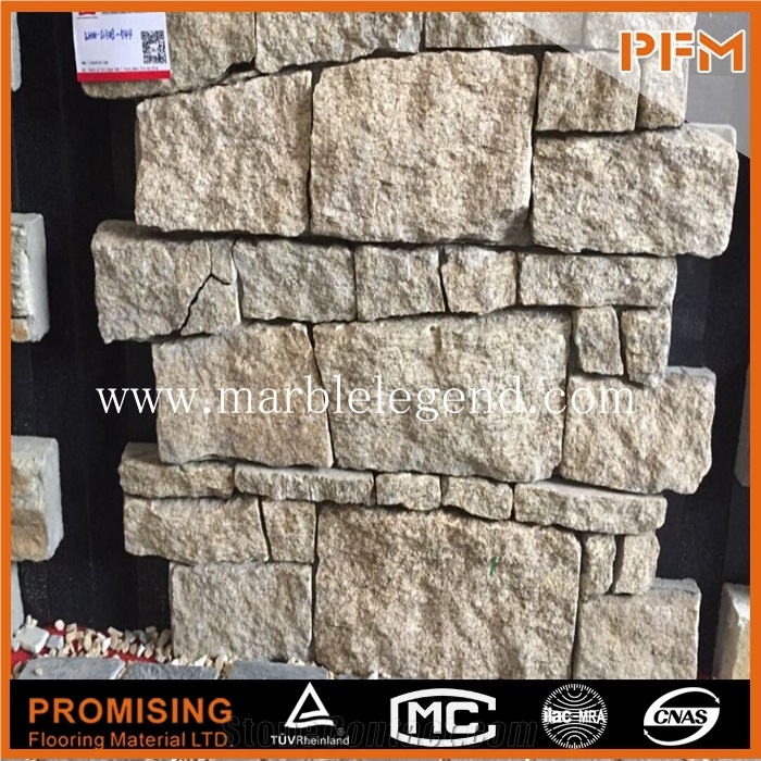 China Beige Slate Cultured Stone for Facade Cladding Panel,Architectural Facade,Wall Facade Clading
