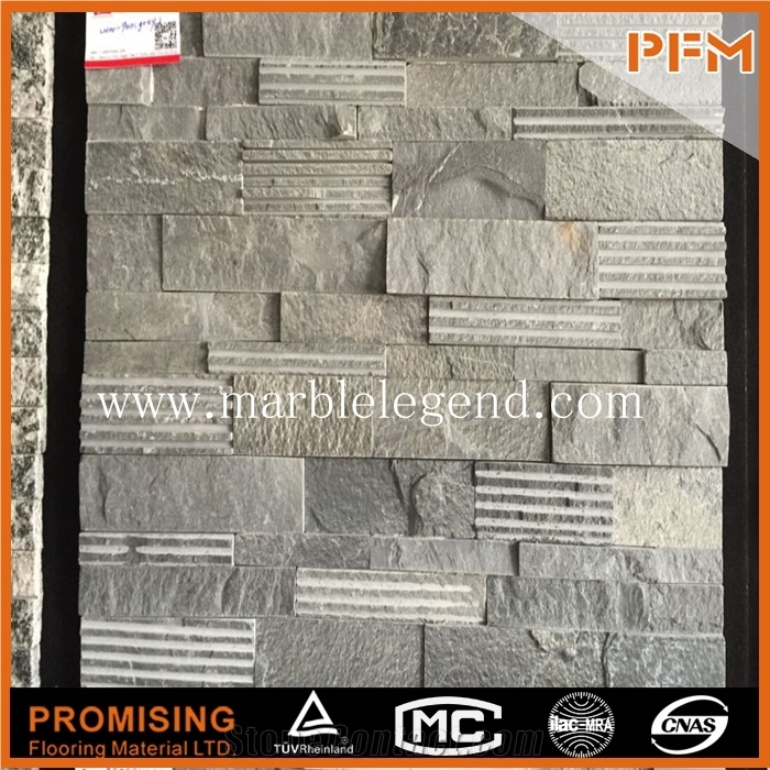 China Beige Slate Cultured Stone for Facade Cladding Panel,Architectural Facade,Wall Facade Clading