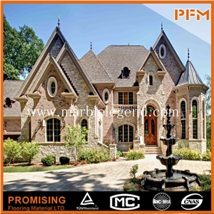 China Beige Slate House Facade,Wall Facade Cladding,Precast Facade