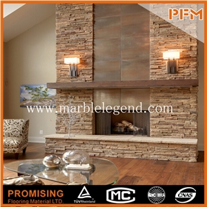China Beige Slate Ventilated Facade Tile,Decorative Facade Wall Panel,Building Facade Projector
