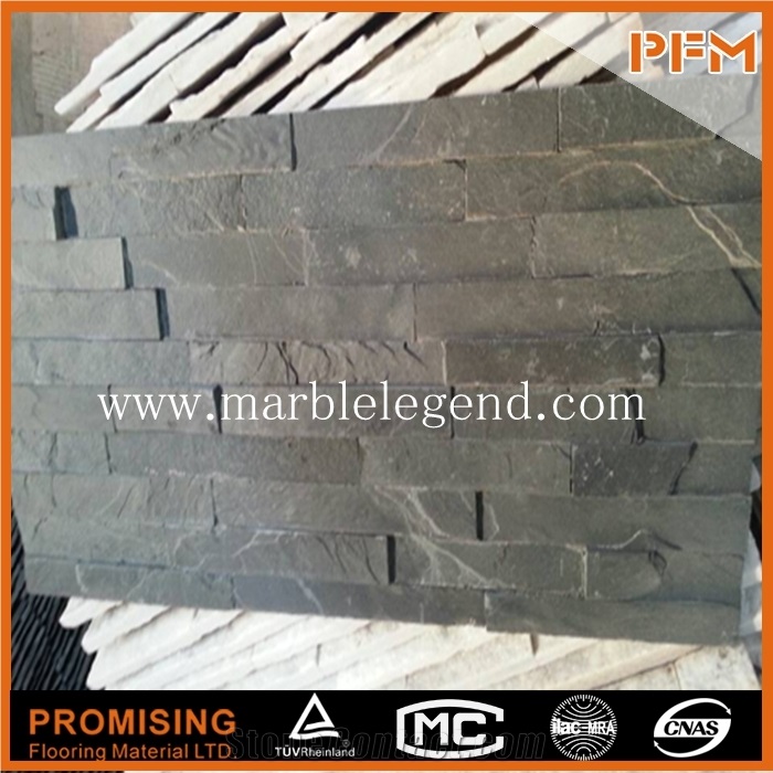 China Black Slate Cultured Stone, New Good Textured Culture Stone Panel,Culture Stone Panel,Natural Culture Stone