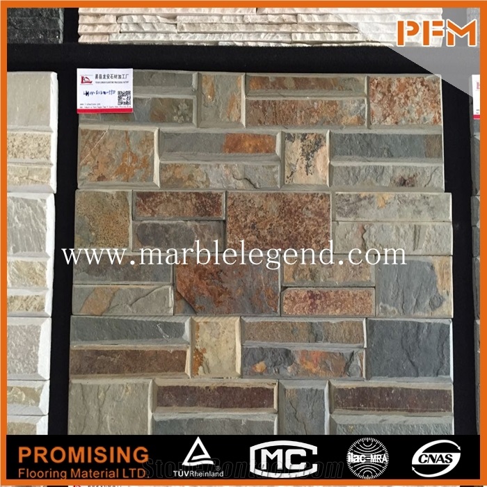 China Black Slate Cultured Stone, New Good Textured Culture Stone Panel,Culture Stone Panel,Natural Culture Stone
