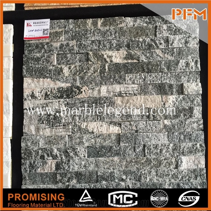 China Green Slate Cultured Stone for Facade Decoration,Architectural Facade,Spider Facade,Building Facade Projector