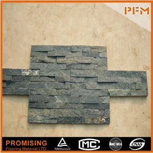 China Green Slate Cultured Stone for Facade Decoration,Architectural Facade,Spider Facade,Building Facade Projector