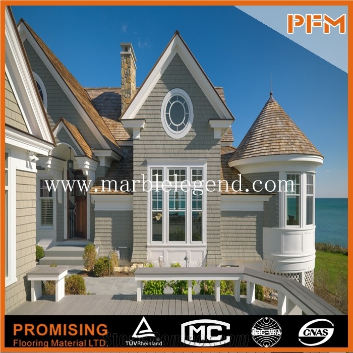 China Green Slate Wall Facade Tiles,Facade Cladding Stone,Facade Wall Tile