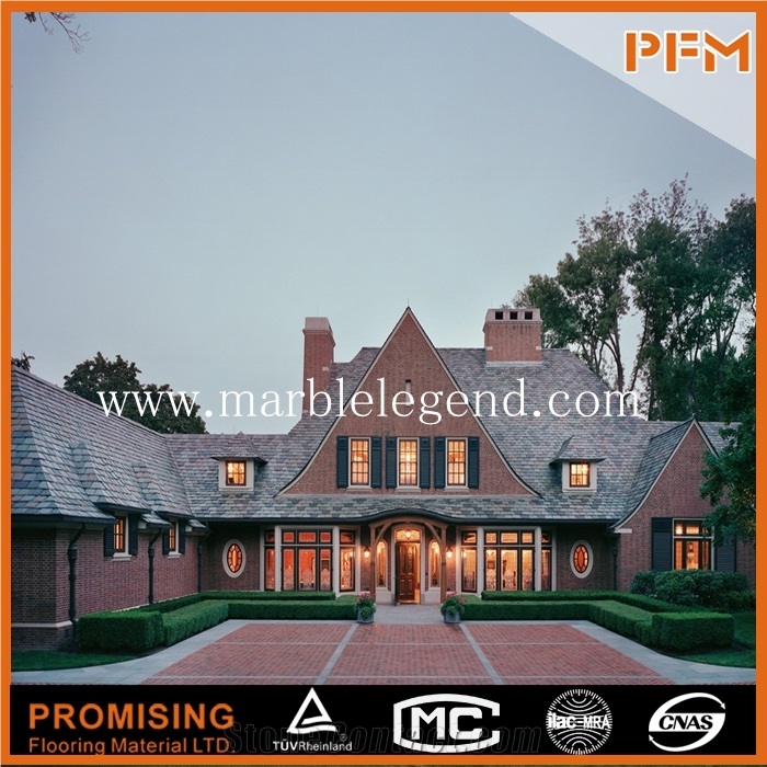 China Green Slate Wall Facade Tiles,Facade Cladding Stone,Facade Wall Tile