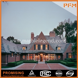 China Green Slate Wall Facade Tiles,Facade Cladding Stone,Facade Wall Tile