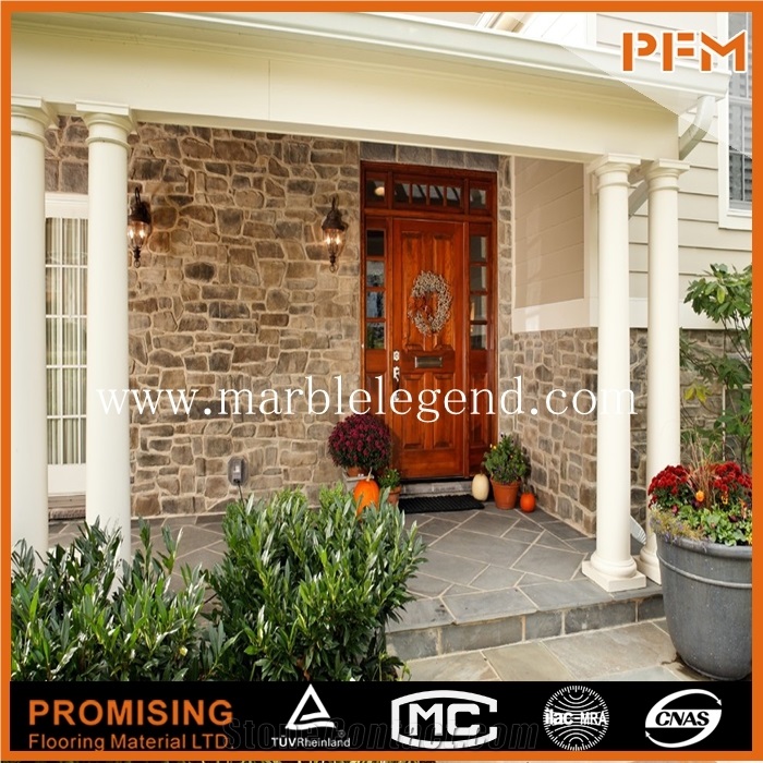 China Green Slate Wall Facade Tiles,Facade Cladding Stone,Facade Wall Tile