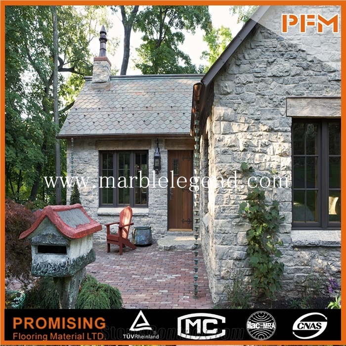 China Grey Slate Facade,Stone Facade,Facade Wall Panel