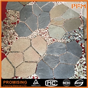 China Multicolor Slate Flagstone for House& Hotel Building