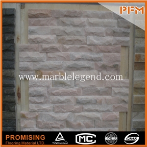 China Pink Slate Cultured Stone