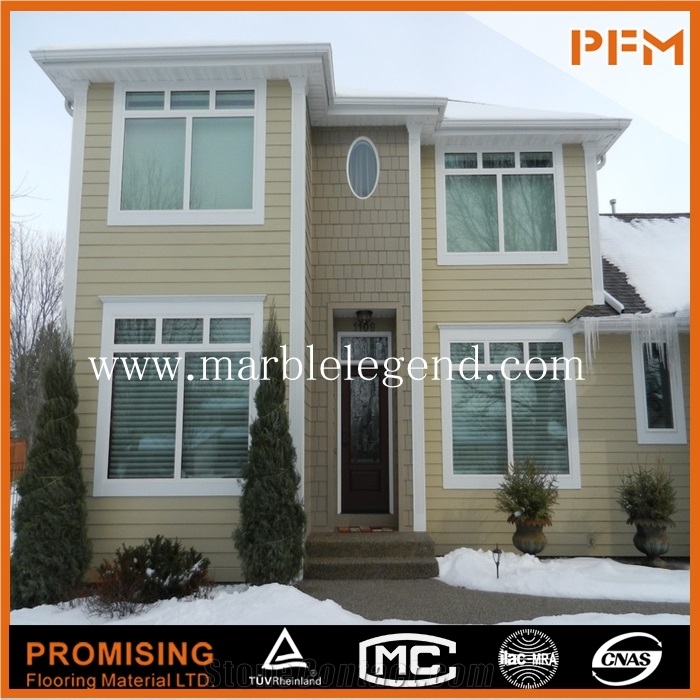 China White Slate Wall Facade Cladding, White Slate Facades