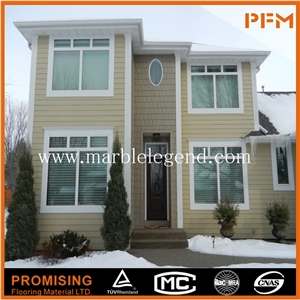 China White Slate Wall Facade Cladding, White Slate Facades