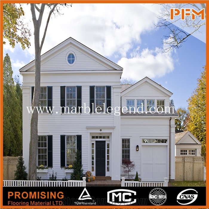 China White Slate Wall Facade Cladding, White Slate Facades