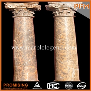 Decorative Green Marble Round Columns for Sale