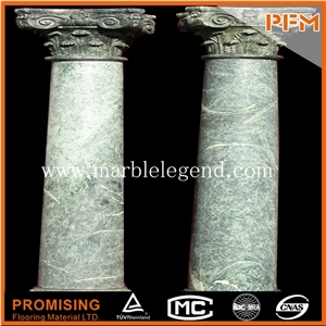 Decorative Green Marble Round Columns for Sale