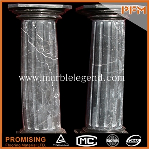 Green Marble Roman Decorative Columns for Gates,Hollow Marble Column