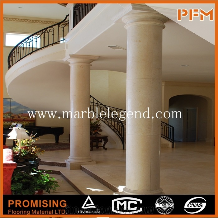 Green Marble Roman Decorative Columns for Gates,Hollow Marble Column