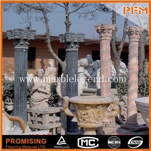 Hight Quality Brown Marble Columns for Sale,Roman Marble Column