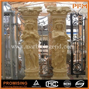 Large Yellow Marble Roman Column,Factory Direct Sales All Kinds Of Marble Columns Large Yellow Marble Roman Column,Factory Direct Sales All Kinds Of Marble Columns