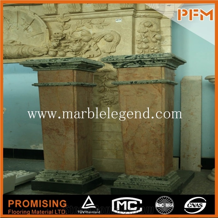 Large Yellow Marble Roman Column,Factory Direct Sales All Kinds Of Marble Columns
