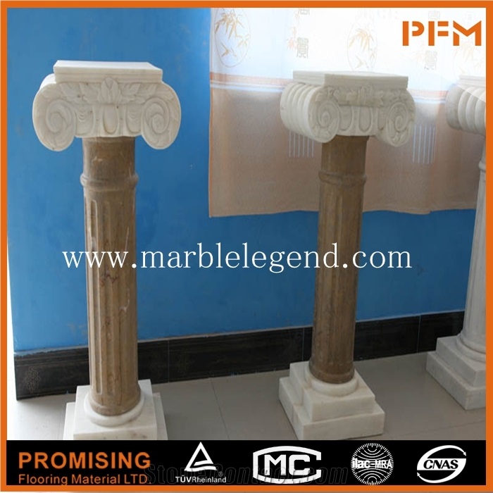 Large Yellow Marble Roman Column,Factory Direct Sales All Kinds Of Marble Columns