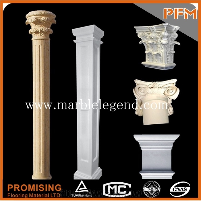 Multicolor Marble Columns and Pillars,Decorative Roman Marble Column , Stone Pillars