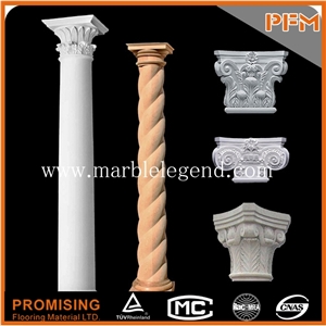 Multicolor Marble Columns and Pillars,Decorative Roman Marble Column , Stone Pillars