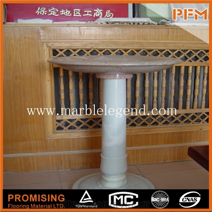 Red Marble Hand Carved Roman Column, New Fashoin Low Price Column for Decoration