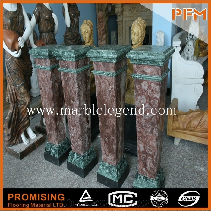 Turkey Yellow Marble Indoor Pillars Interior Decorative Columns,Natural Stone Column