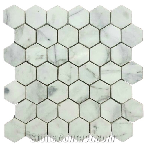 Ming Green Marble Curved Pattern Mosaic, Verde Marble Mosaic Tiles Wall Floor Polished Hotel Bathroom Interior Stone - Gofar