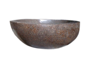 All Polish Grey Colour River Stone Sinks and Basins