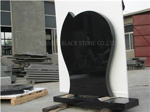 China Black Granite Tombstones,Monuments,Headstones,Gravestone,Russia Style,Monumental Products