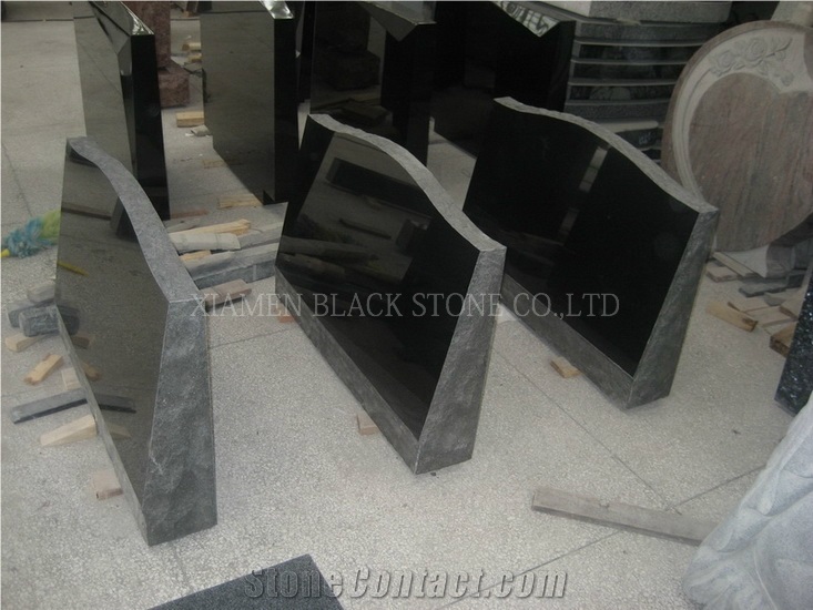 China Black Granite Tombstones,Monuments,Headstones,Gravestone,Russia Style,Monumental Products