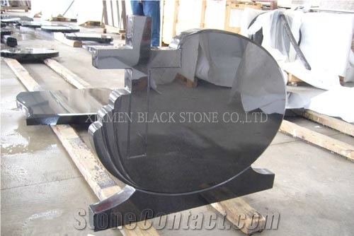 China Black Granite Tombstones,Monuments,Headstones,Gravestone,Russia Style,Monumental Products