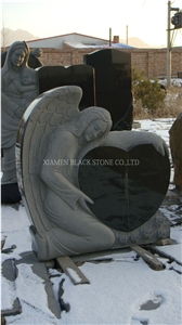 China Black Granite Tombstones,Monuments,Headstones,Gravestone,Russia Style,Monumental Products
